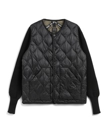 TAION | 【TAION（タイオン）】〈ウィメンズ〉 ミリタリー クルーネック ニット＋ダウンジャケット-ソフトシェル(ダウンジャケット/コート)