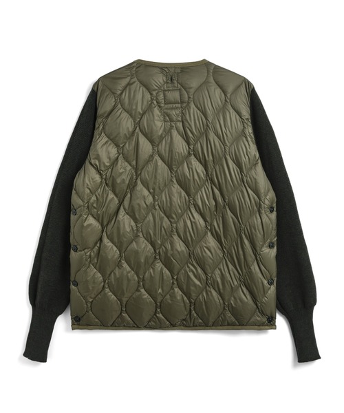 TAION（タイオン）の「【TAION（タイオン）】〈ウィメンズ〉 ミリタリー クルーネック ニット＋ダウンジャケット-ソフトシェル（ダウンジャケット/コート・レディース・ブラック・M/L）」の9枚目の写真