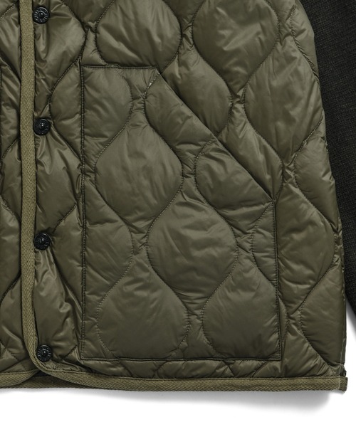 TAION（タイオン）の「【TAION（タイオン）】〈ウィメンズ〉 ミリタリー クルーネック ニット＋ダウンジャケット-ソフトシェル（ダウンジャケット/コート・レディース・ブラック・M/L）」の8枚目の写真