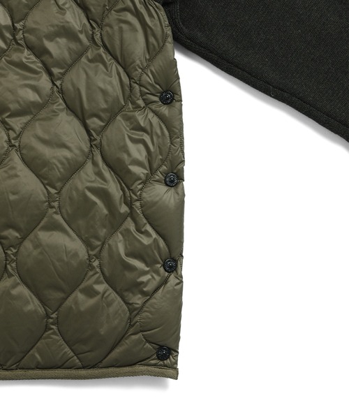 TAION（タイオン）の「【TAION（タイオン）】〈ウィメンズ〉 ミリタリー クルーネック ニット＋ダウンジャケット-ソフトシェル（ダウンジャケット/コート・レディース・ブラック・M/L）」の7枚目の写真