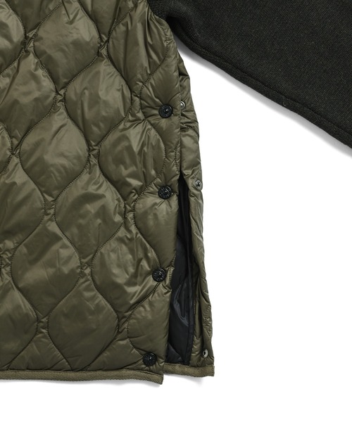 TAION（タイオン）の「【TAION（タイオン）】〈ウィメンズ〉 ミリタリー クルーネック ニット＋ダウンジャケット-ソフトシェル（ダウンジャケット/コート・レディース・ブラック・M/L）」の6枚目の写真