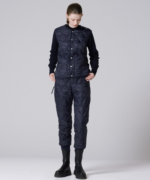 TAION（タイオン）の「【TAION（タイオン）】〈ウィメンズ〉 ミリタリー クルーネック ニット＋ダウンジャケット-ソフトシェル（ダウンジャケット/コート・レディース・ブラック・M/L）」の12枚目の写真