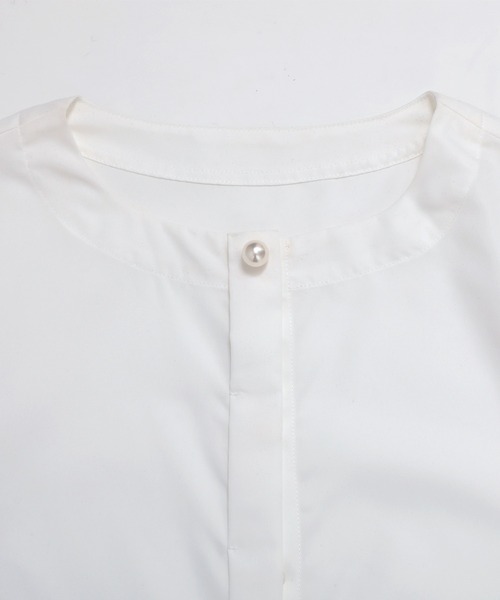 MERAKI(メラキ)の「袖リボンパールボタンブラウス(シャツ/ブラウス・レディース・ブラック/ホワイト・S/M)」の13枚目の写真