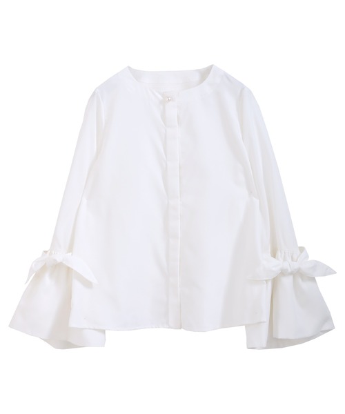 MERAKI(メラキ)の「袖リボンパールボタンブラウス(シャツ/ブラウス・レディース・ブラック/ホワイト・S/M)」の17枚目の写真