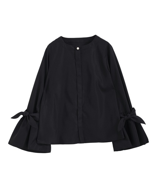 MERAKI(メラキ)の「袖リボンパールボタンブラウス(シャツ/ブラウス・レディース・ブラック/ホワイト・S/M)」の18枚目の写真