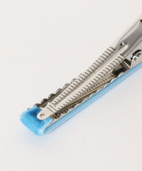 LOWRYS FARM（ローリーズファーム）の「カラーベロア2Pクリップ 287220（ヘアバンド・キッズ・カーキ/ピンク/イエロー/ブラウン/パープル・FREE）」の8枚目の写真