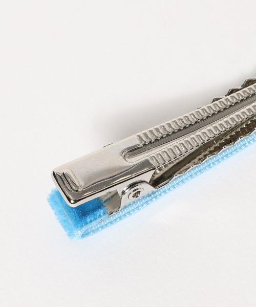 LOWRYS FARM（ローリーズファーム）の「カラーベロア2Pクリップ 287220（ヘアバンド・キッズ・カーキ/ピンク/イエロー/ブラウン/パープル・FREE）」の10枚目の写真