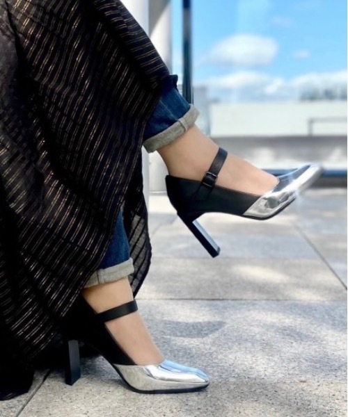 UNITED NUDE（ユナイテッドヌード）の「Tara MJ Hi（パンプス・レディース・ブラック×ゴールド/ブラック×シルバー/ピンクゴールド/オレンジ/ライム・39/36/35/38/37）」の16枚目の写真