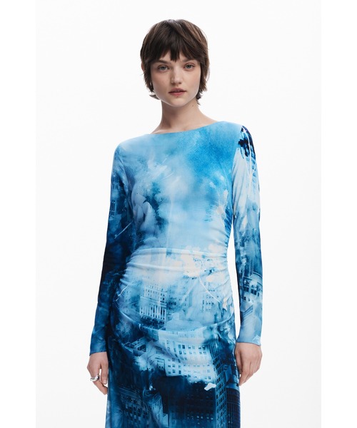 【2点おまとめ割引★専用ページ】Desigual ワンピース XS プリント柄のニットワンピース 女性用 I Desigual.com