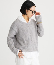 BABYLONE | ネップボートネックニット(ニット/セーター)