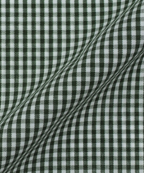 TOKYO SHIRTS（トウキョウシャツ）の「形態安定ノーアイロン ボタンダウン 長袖ビジネスワイシャツ（ビジネスシャツ・メンズ・グリーン・首回り39cm-裄丈80cm/首回り39cm-裄丈84cm/首回り41cm-裄丈82cm/首回り41cm-裄丈86cm/首回り43cm-裄丈86cm/首回り42cm-裄丈82cm/首回り42cm-裄丈86cm/首回り43cm-裄丈82cm/首回り37cm-裄丈84cm/首回り37cm-裄丈80cm）」の5枚目の写真