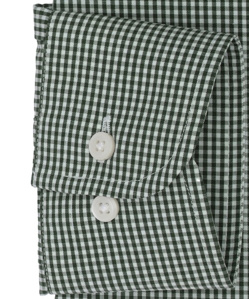 TOKYO SHIRTS（トウキョウシャツ）の「形態安定ノーアイロン ボタンダウン 長袖ビジネスワイシャツ（ビジネスシャツ・メンズ・グリーン・首回り39cm-裄丈80cm/首回り39cm-裄丈84cm/首回り41cm-裄丈82cm/首回り41cm-裄丈86cm/首回り43cm-裄丈86cm/首回り42cm-裄丈82cm/首回り42cm-裄丈86cm/首回り43cm-裄丈82cm/首回り37cm-裄丈84cm/首回り37cm-裄丈80cm）」の3枚目の写真
