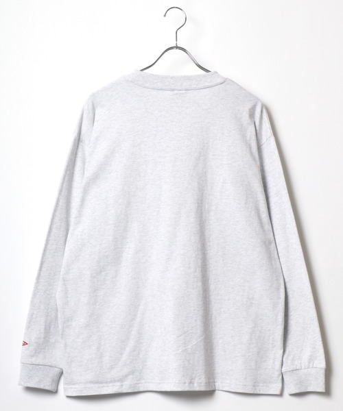 BALL(ボール)の「2026SS BALL/ボール ワンポイントロゴ ワッペン刺繍 ポケット付 無地 ロングスリーブTシャツ レディース メンズ(Tシャツ/カットソー・メンズ・モカ/チャコール/アッシュグレー/ブラック/サックスブルー・M/LL/L)」の7枚目の写真