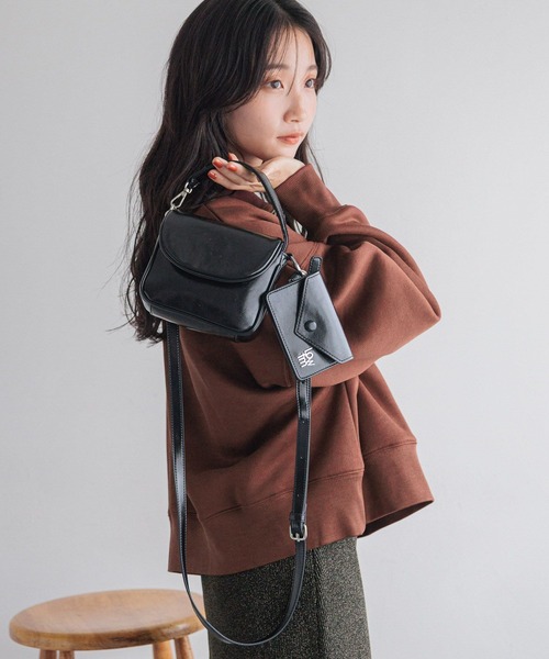 LOWRYS FARM（ローリーズファーム）の「２ＳＥＴショルダーＢＡＧ 284413（ショルダーバッグ・レディース・ピンク/シルバー/ブラック・FREE）」の22枚目の写真