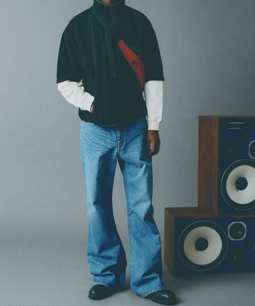 WIND AND SEA（ウィンダンシー）の「FLARE CUT JEAN DENIM(BLACK)（デニムパンツ・メンズ・ブラック・SMALL/MEDIUM/LARGE/X-LARGE）」の2枚目の写真