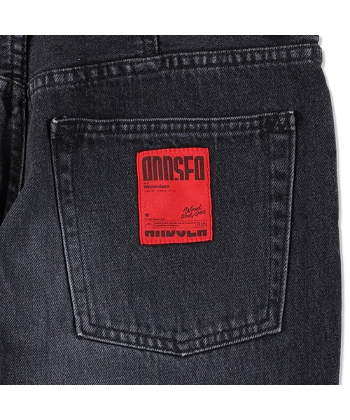 WIND AND SEA（ウィンダンシー）の「FLARE CUT JEAN DENIM(BLACK)（デニムパンツ・メンズ・ブラック・SMALL/MEDIUM/LARGE/X-LARGE）」の6枚目の写真