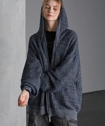 SERACE | 【SERACE】Loose silhouette openwork mesh knit hoodie / ルーズシルエット透かし編みメッシュニットパーカー(パーカー)