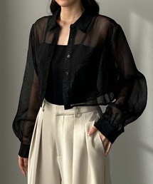 美品❣️ レオナール　　REONARD トップス　　　黒フラワーデザイン 美品❣️ レオナール REONARD トップス 黒フラワーデザイン