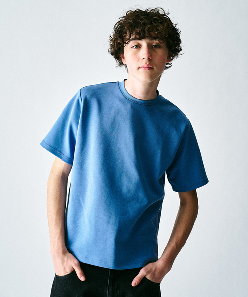 417 EDIFICE(フォーワンセブンエディフィス)の「WEB限定 ”接触冷感&速乾&アンチピリング” utility EVERYDAY Tシャツ(Tシャツ/カットソー・メンズ・ブラック/チャコールグレー/ブルー/ホワイト/グレー・SMALL/MEDIUM/LARGE/X-LARGE/XX-LARGE)」の14枚目の写真