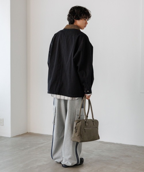 PBLIM（ページボーイリム）の「《UNISEX/500mlペットボトルも入る》2WAYボストンバッグ（ボストンバッグ・レディース・ブラウン/ブラック/オフホワイト/チャコールグレー/キャメル/カーキ/ベージュ・FREE）」の15枚目の写真
