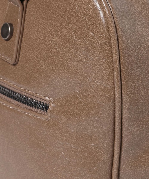 PBLIM（ページボーイリム）の「《UNISEX/500mlペットボトルも入る》2WAYボストンバッグ（ボストンバッグ・レディース・ブラウン/ブラック/オフホワイト/チャコールグレー/キャメル/カーキ/ベージュ・FREE）」の10枚目の写真