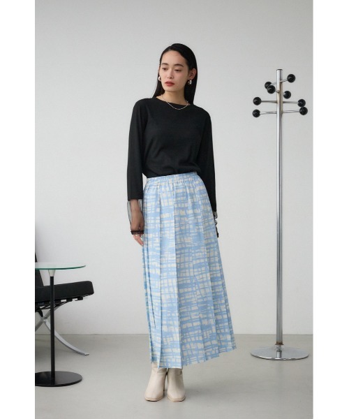 AZUL by moussy(アズールバイマウジー)の「グラフィックチェックフレアスカート(スカート・レディース・ブラック系その他/ブルー系その他・FREE)」の12枚目の写真