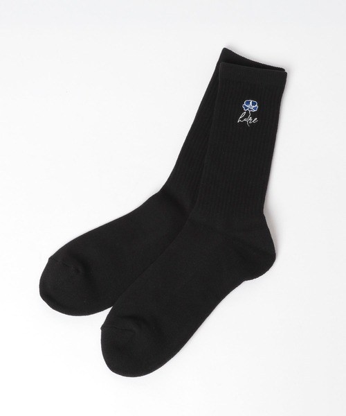 HARE（ハレ）の「flowerシシュウSOX(HARE)（ソックス/靴下・メンズ・ブルー/レッド・FREE）」の16枚目の写真