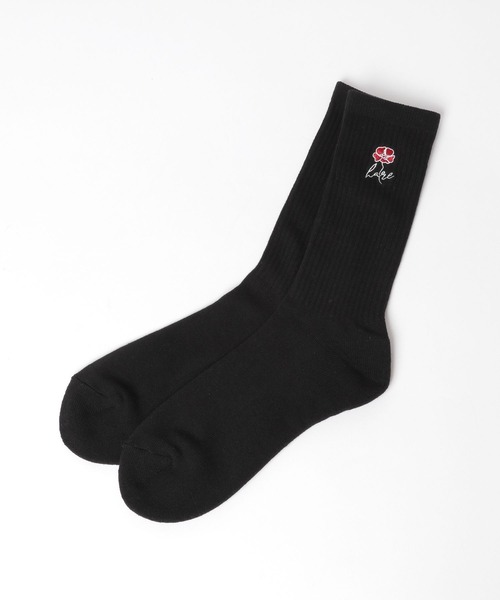 HARE（ハレ）の「flowerシシュウSOX(HARE)（ソックス/靴下・メンズ・ブルー/レッド・FREE）」の15枚目の写真