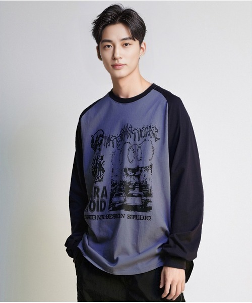 tシャツ 「mahagrid/マハグリッド」 INTERNATIONAL RAGLAN LS TEE/インターナショナルラグラン ロンTEE レディー mahagrid/マハグリッド』 INTERNATIONAL RAGLAN LS TEE