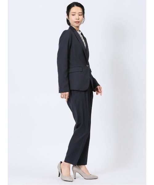 m．f．エディトリアル（m．f．editorial）/【ストレッチ ウォッシャブル UV】m．f．エディトリアル 1釦ジャケット＋テーパードパンツ 紺 セール】【ストレッチ ウォッシャブル UV】m.f.エディトリアル