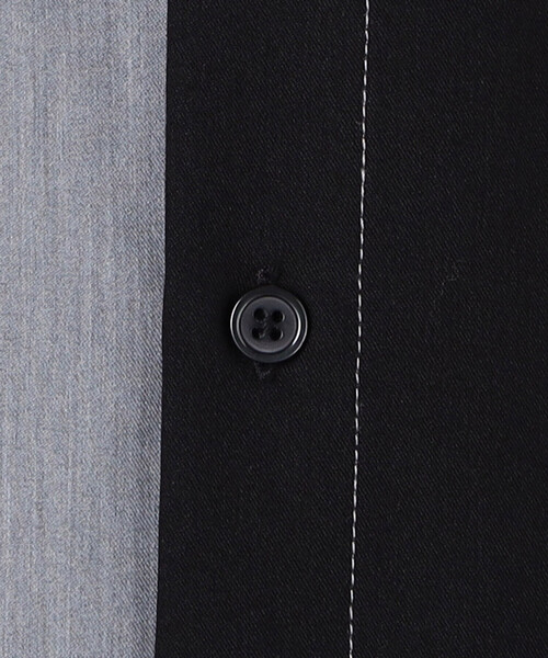 COMME CA ISM（コムサイズム）の「ウールライク ブロッキング バンドカラー シャツ（シャツ/ブラウス・メンズ・ホワイト/グレー・SMALL/MEDIUM/LARGE）」の17枚目の写真