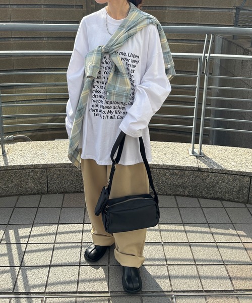 ISOOK（アイスー）の「【ISOOK / アイスー】レギュラーカラーチェックネルシャツ / ミドル丈 長袖 メンズライク 古着風 ブラウス ネイビー グレー ブルー ZOZOTOWN限定（シャツ/ブラウス・レディース・ネイビー/スモークグレー・FREE）」の13枚目の写真