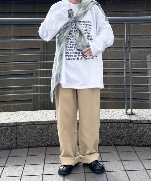 ISOOK（アイスー）の「【ISOOK / アイスー】レギュラーカラーチェックネルシャツ / ミドル丈 長袖 メンズライク 古着風 ブラウス ネイビー グレー ブルー ZOZOTOWN限定（シャツ/ブラウス・レディース・ネイビー/スモークグレー・FREE）」の4枚目の写真