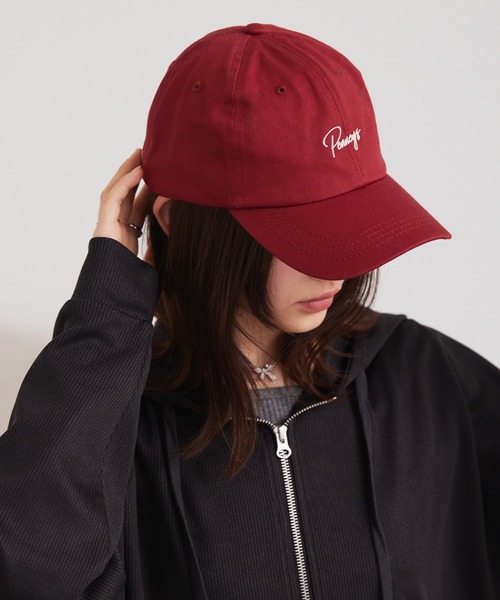 PENNEYS(ぺニーズ)の「PENNEYS/ペニーズ 別注 THE FOX ロゴ刺繍 コットンツイルベースボールキャップ(キャップ・レディース・ワインレッド/チャコール/ベージュ/アイボリー系/ブラック・FREE)」の16枚目の写真