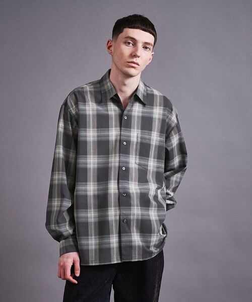 MONKEY TIME(モンキータイム)の「グリッター オンブレチェック シャツ(シャツ/ブラウス・メンズ・ダークグレー/ブラック・S/M/L/XL)」の7枚目の写真