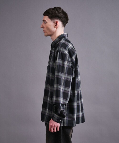 MONKEY TIME(モンキータイム)の「グリッター オンブレチェック シャツ(シャツ/ブラウス・メンズ・ダークグレー/ブラック・S/M/L/XL)」の9枚目の写真