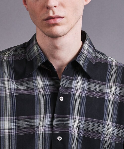 MONKEY TIME(モンキータイム)の「グリッター オンブレチェック シャツ(シャツ/ブラウス・メンズ・ダークグレー/ブラック・S/M/L/XL)」の11枚目の写真