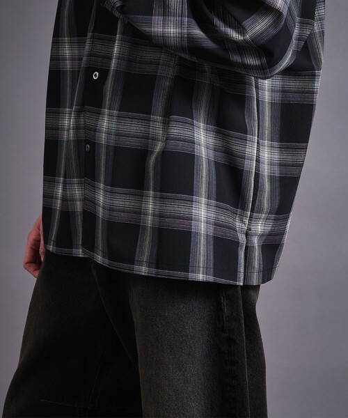 MONKEY TIME(モンキータイム)の「グリッター オンブレチェック シャツ(シャツ/ブラウス・メンズ・ダークグレー/ブラック・S/M/L/XL)」の13枚目の写真