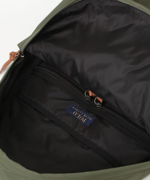 POLO RALPH LAUREN（ポロ ラルフ ローレン）の「レザートリム バックパック（バックパック/リュック・メンズ・グリーン・ONE）」の4枚目の写真