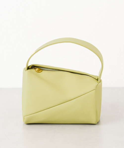 Jena espace merveilleux（ジェナ　エスパスメルヴェイユ）の「アシメワンハンドルバッグ（トートバッグ・レディース・ライム/アイボリー・FREE）」の2枚目の写真