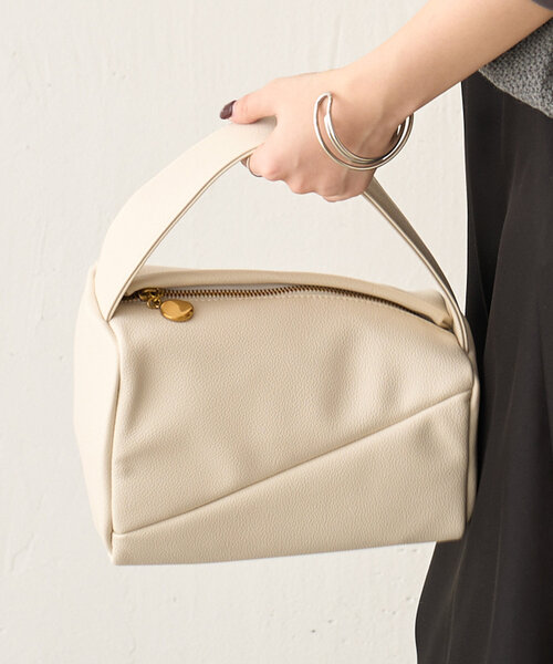 Jena espace merveilleux（ジェナ　エスパスメルヴェイユ）の「アシメワンハンドルバッグ（トートバッグ・レディース・ライム/アイボリー・FREE）」の4枚目の写真