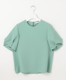 バックサテンジョーゼット ブラウス