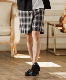 mp13259-Ombre Check Short Pants ショートパンツ