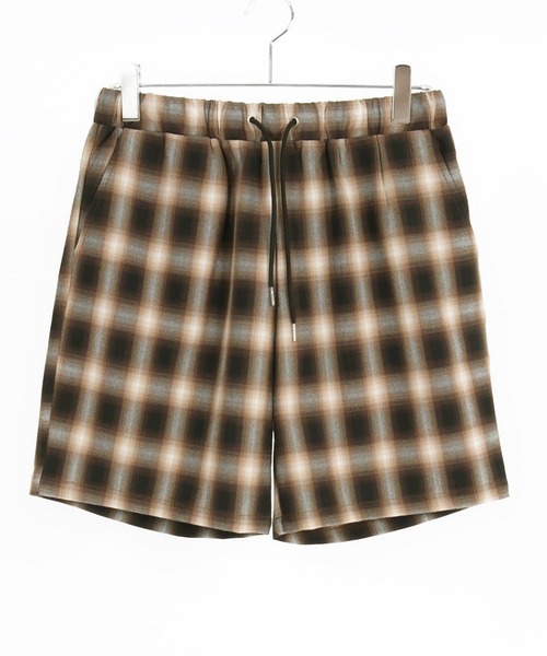 CAMBIO(カンビオ)の「mp13259-Ombre Check Short Pants ショートパンツ(その他パンツ・メンズ・ブラック系その他/ブラウン系その他/ベージュ系その他・S/M/L)」の22枚目の写真