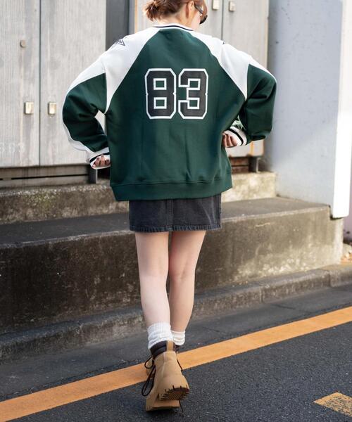 WEGO（ウィゴー）の「WEGO/ナンバリングビッグスウェット（スウェット・レディース・グリーン/ホワイト/ブラック・FREE）」の4枚目の写真
