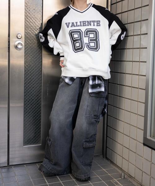 WEGO（ウィゴー）の「WEGO/ナンバリングビッグスウェット（スウェット・レディース・グリーン/ホワイト/ブラック・FREE）」の5枚目の写真