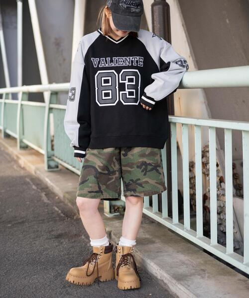 WEGO（ウィゴー）の「WEGO/ナンバリングビッグスウェット（スウェット・レディース・グリーン/ホワイト/ブラック・FREE）」の6枚目の写真