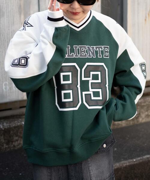 WEGO（ウィゴー）の「WEGO/ナンバリングビッグスウェット（スウェット・レディース・グリーン/ホワイト/ブラック・FREE）」の11枚目の写真