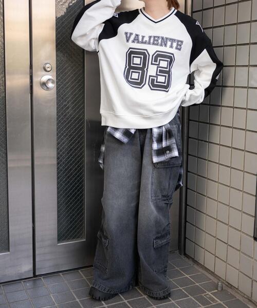 WEGO（ウィゴー）の「WEGO/ナンバリングビッグスウェット（スウェット・レディース・グリーン/ホワイト/ブラック・FREE）」の15枚目の写真