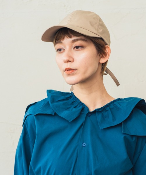 ORIENT MILLINERY(オリエント ミリナリー)の「BACK RIBBON CAP(キャップ・レディース・ブラック/オフホワイト/ベージュ・FREE)」の7枚目の写真